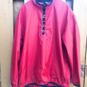 Nike Spell Out Gray Tag half Zip windbreaker